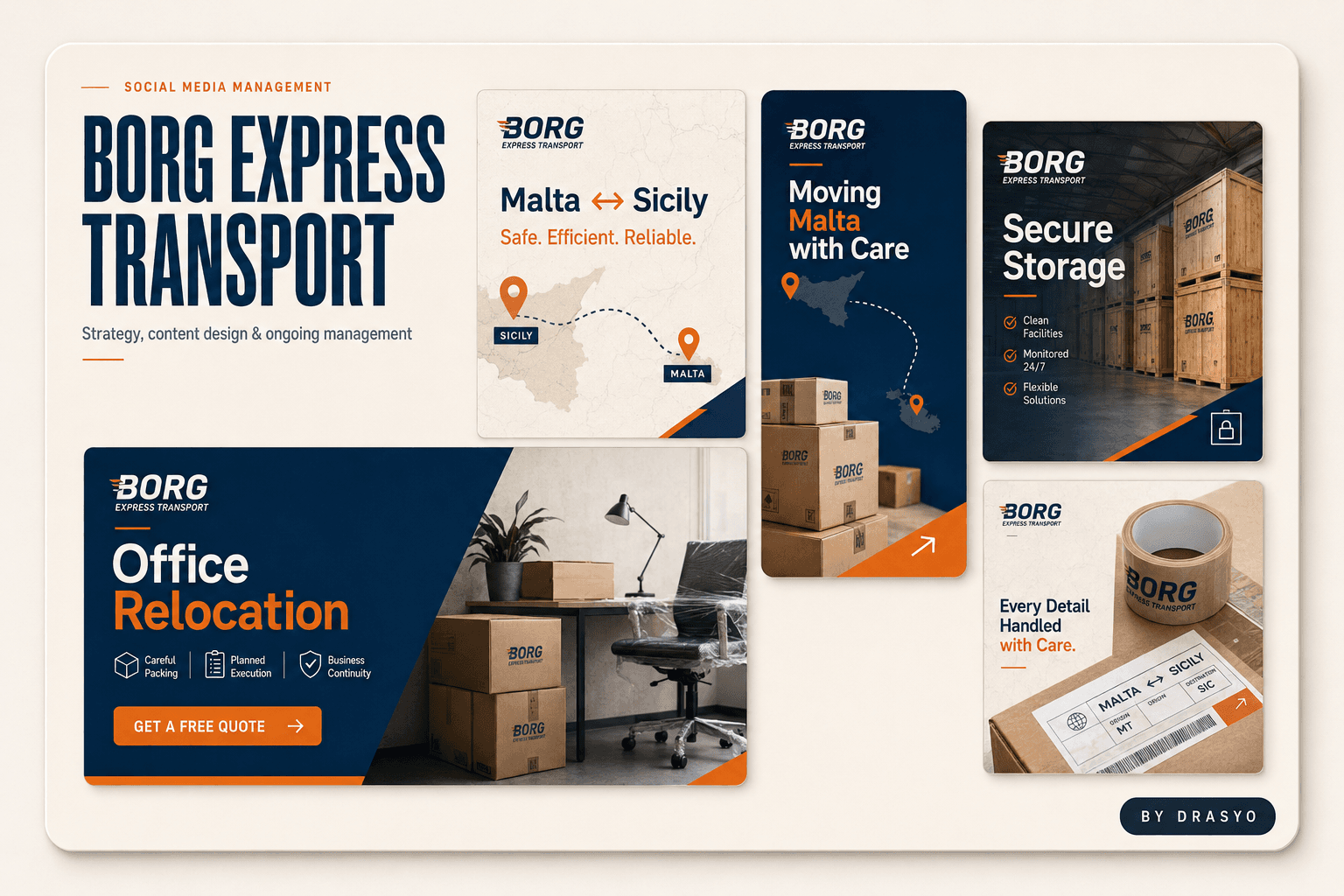 Borg Express Transport website