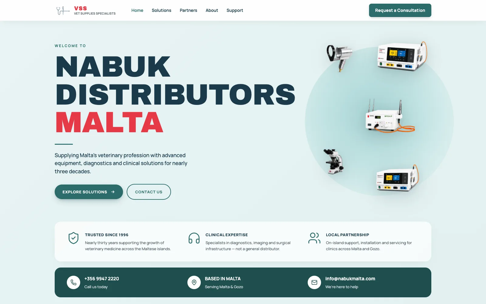 Nabuk Distributors Malta website